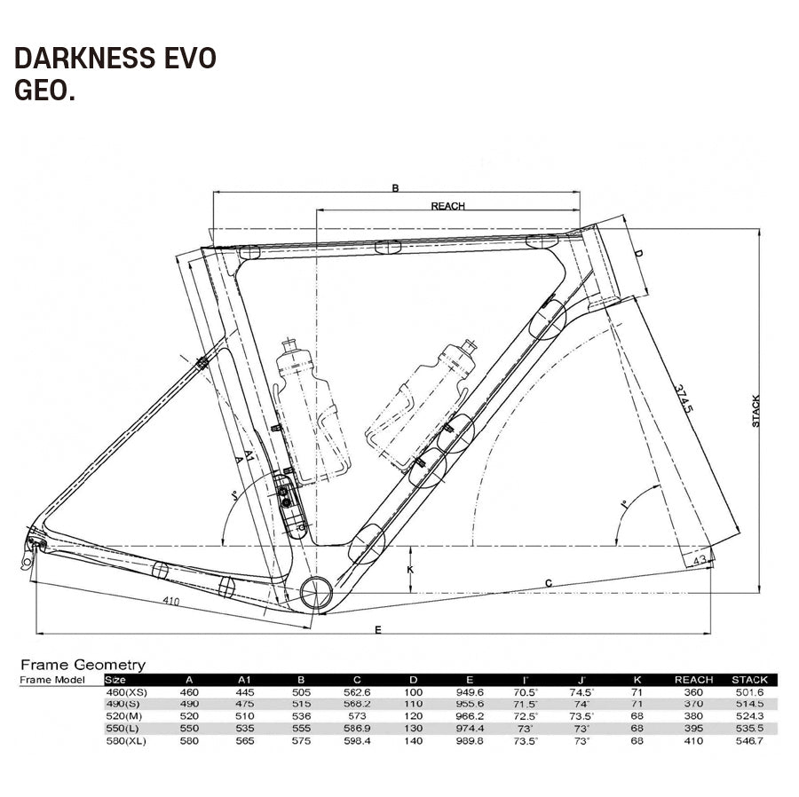 TRIGON DARKNESS EVO SRAM FORCE E-TAP AXS 2 X 12S